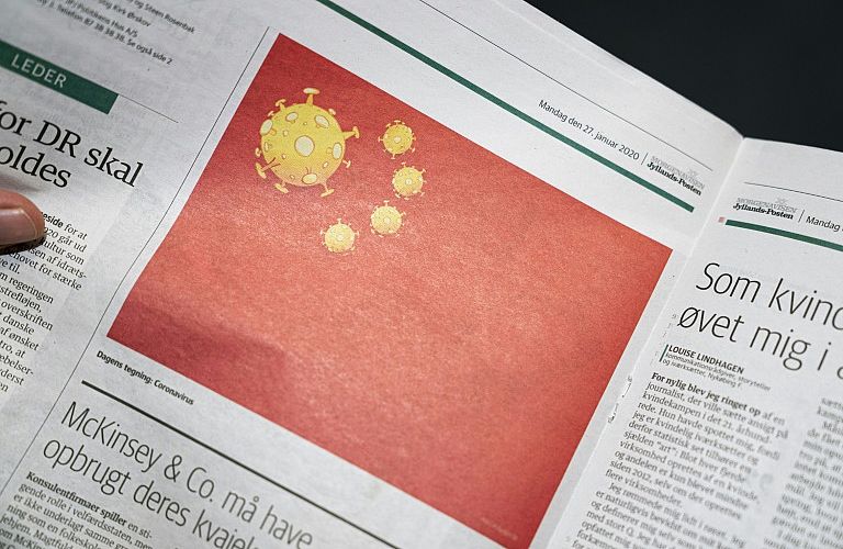 jornal Dinamarca coronavírus china