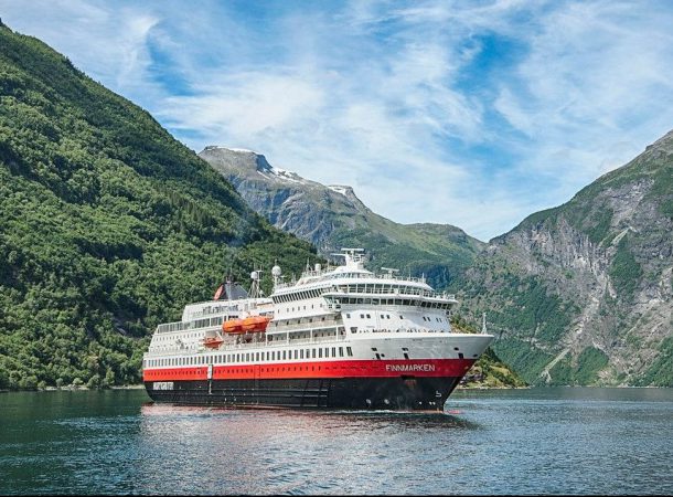 O navio de cruzeiro Finnmarken, da Noruega