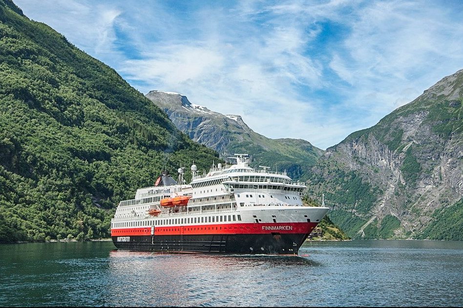O navio de cruzeiro Finnmarken, da Noruega